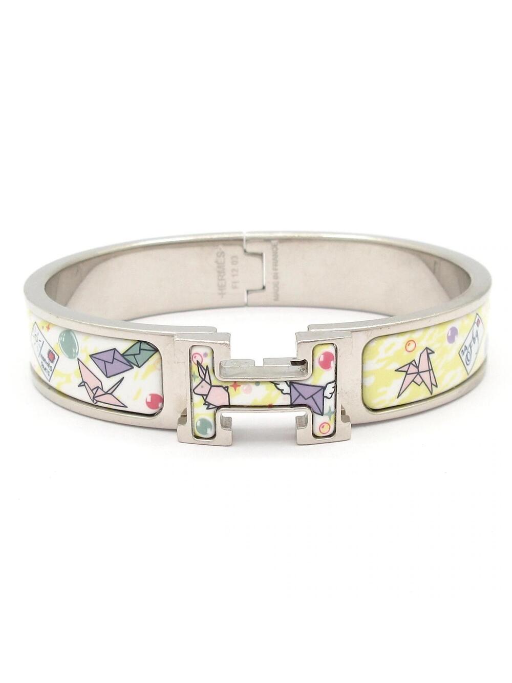 Hermes Clic H Silver White Hardware #367185H77B